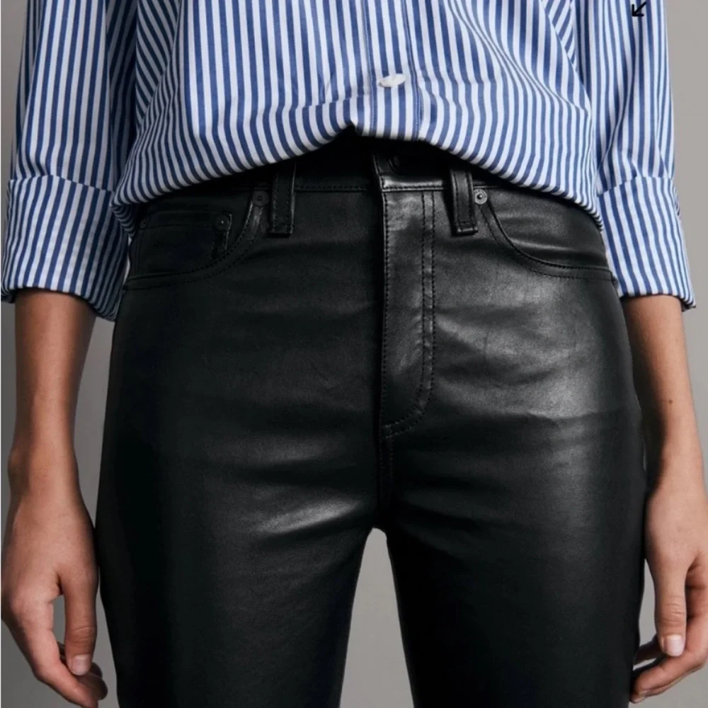 NWT Rag & Bone Nina High-Rise Skinny Leather Pant
size 23 - Picture 5 of 17